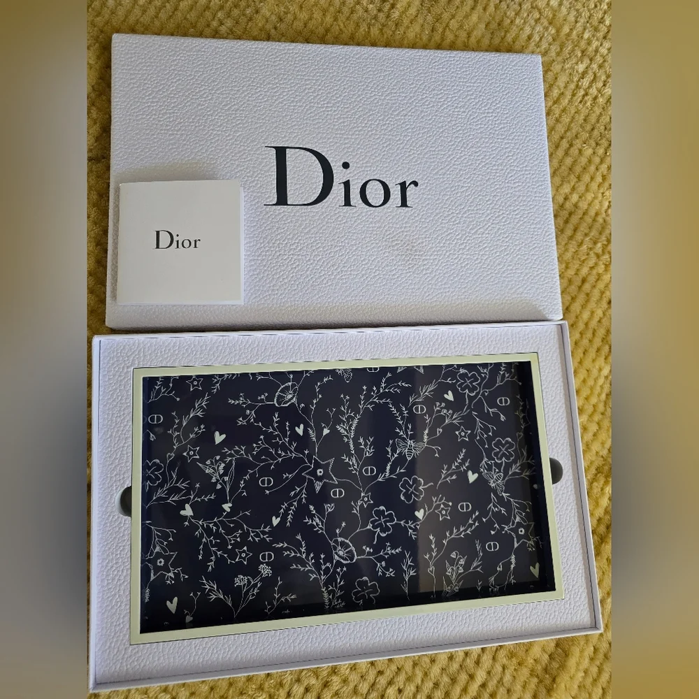 RARE New DIOR Lacquered Decorative Monogram Tray! - Picture 2 of 4